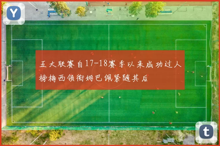 五大联赛自17-18赛季以来成功过人榜梅西领衔姆巴佩紧随其后